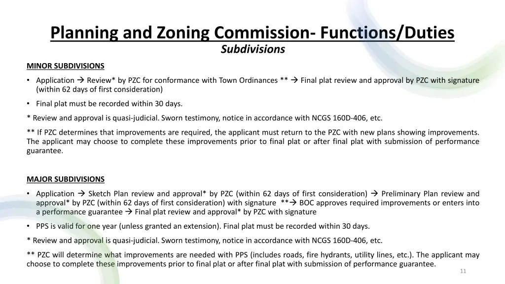 planning and zoning commission functions duties 6