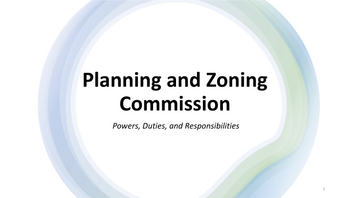 planning and zoning commission