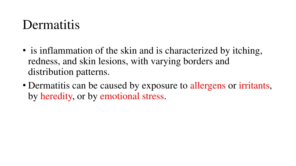 dermatitis