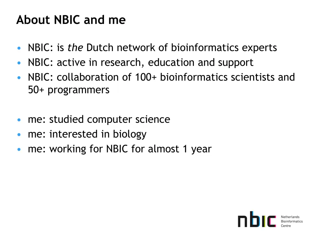 about nbic and me