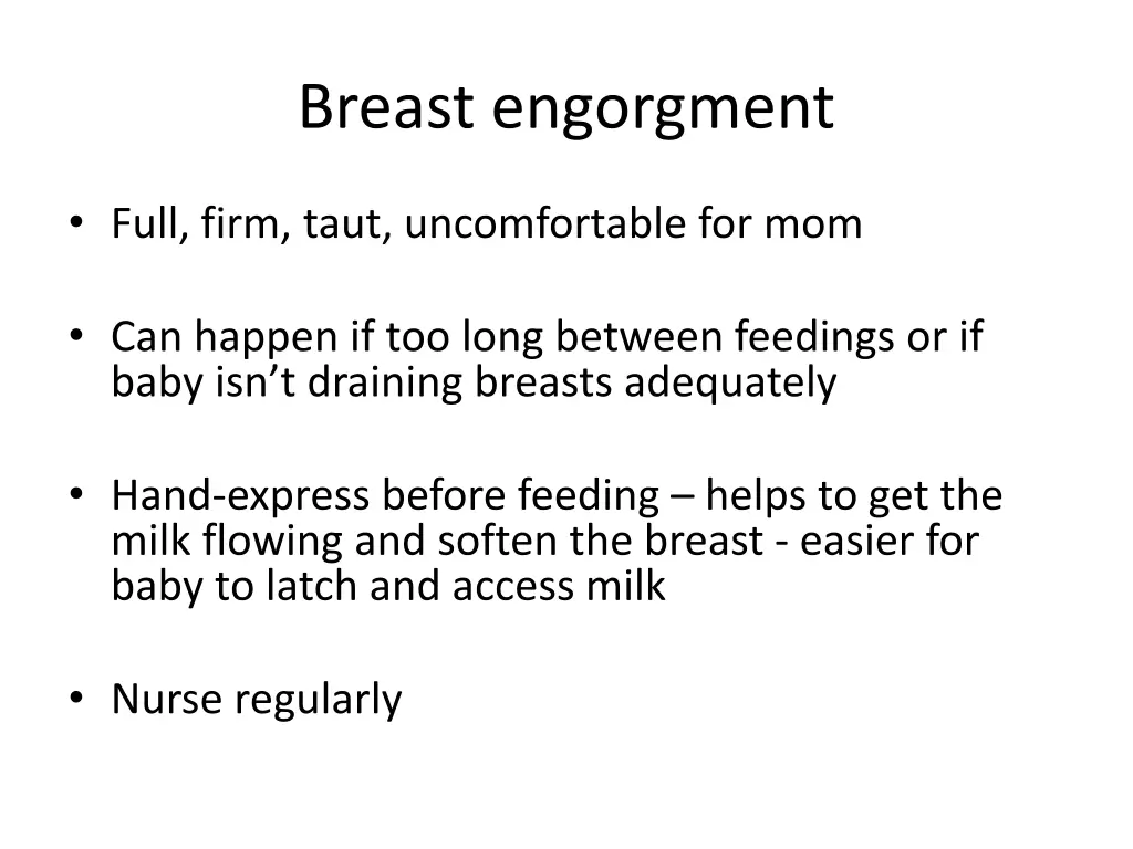 breast engorgment