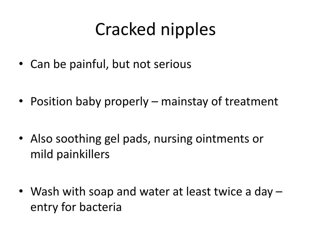 cracked nipples