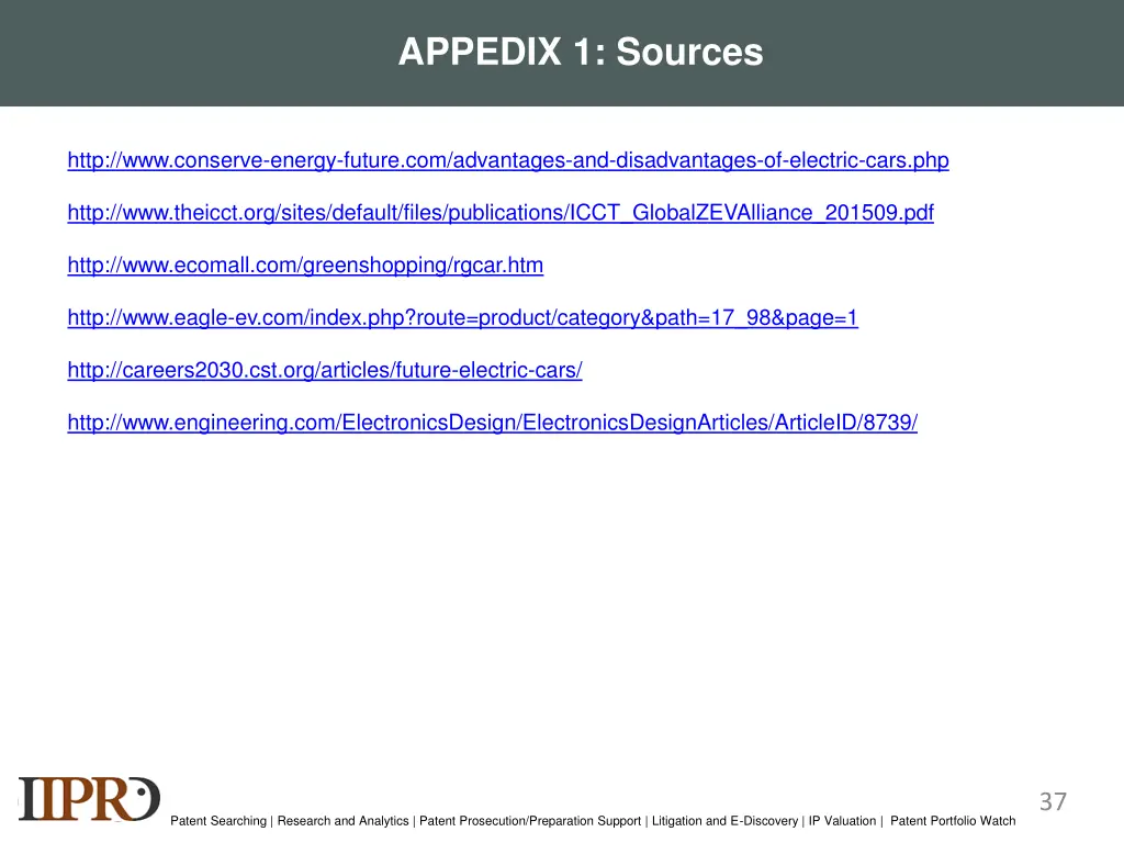 appedix 1 sources