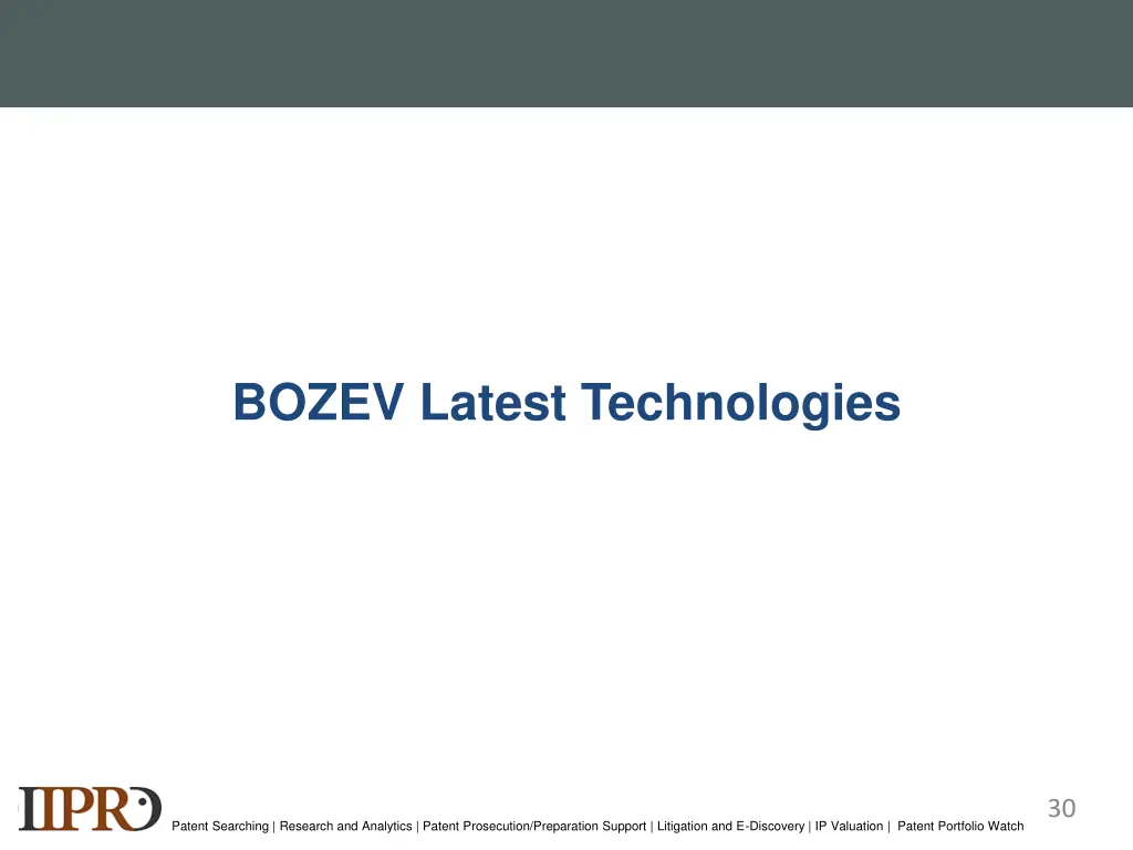 bozev latest technologies