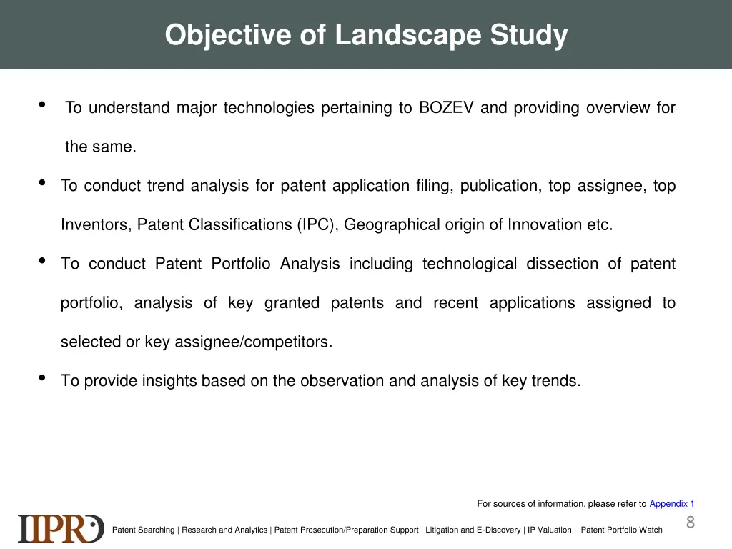 objective of landscape study