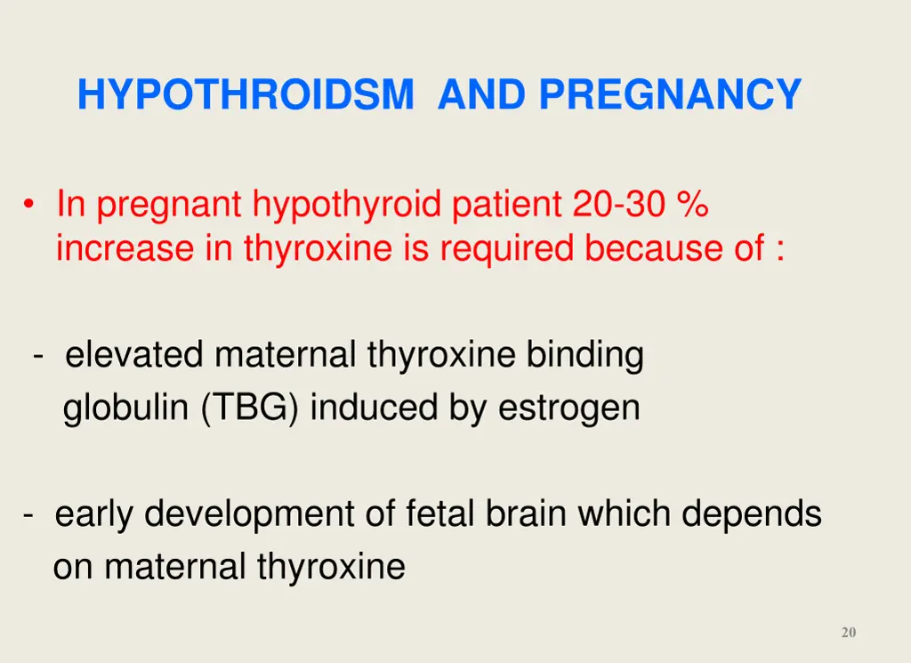 hypothroidsm and pregnancy