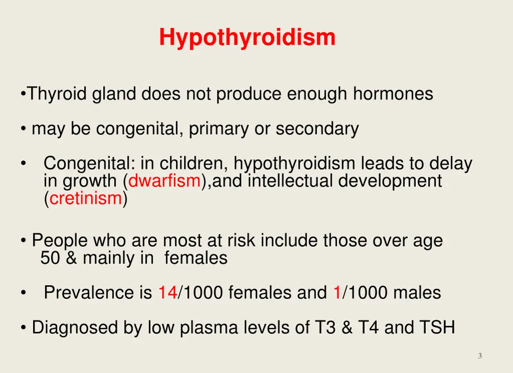 hypothyroidism