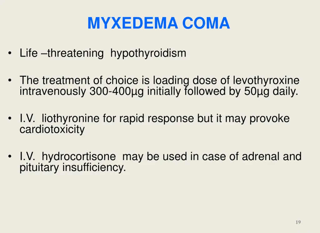 myxedema coma