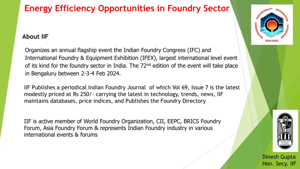 energy efficiency opportunities in foundry sector 1
