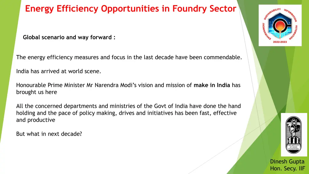 energy efficiency opportunities in foundry sector 12