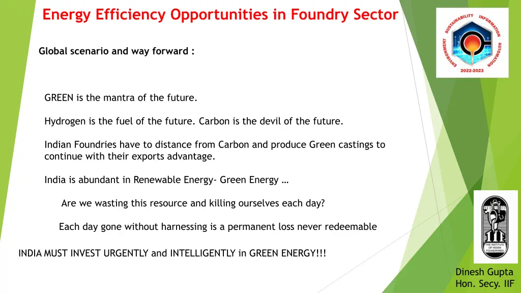 energy efficiency opportunities in foundry sector 13