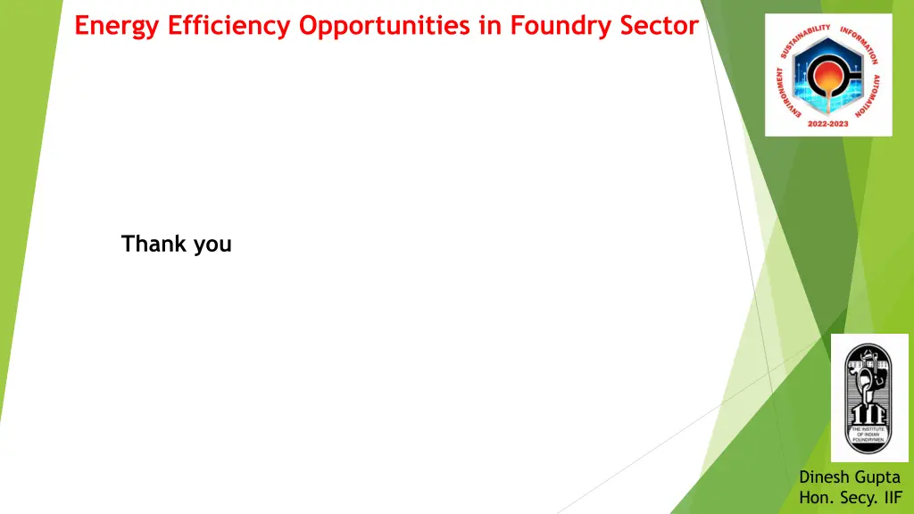 energy efficiency opportunities in foundry sector 15