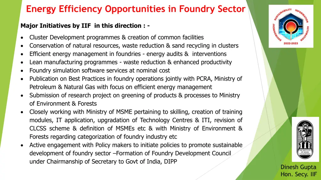 energy efficiency opportunities in foundry sector 7