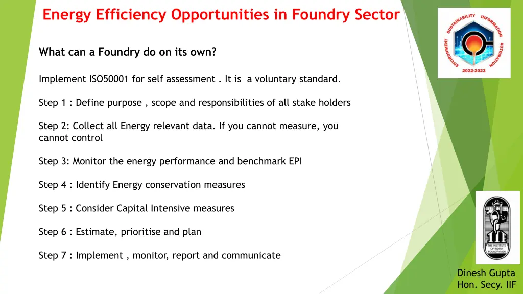 energy efficiency opportunities in foundry sector 9