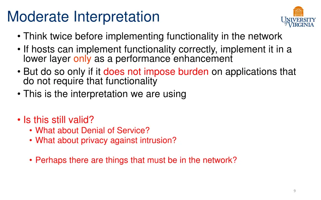 moderate interpretation