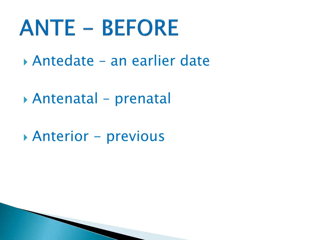 antedate an earlier date