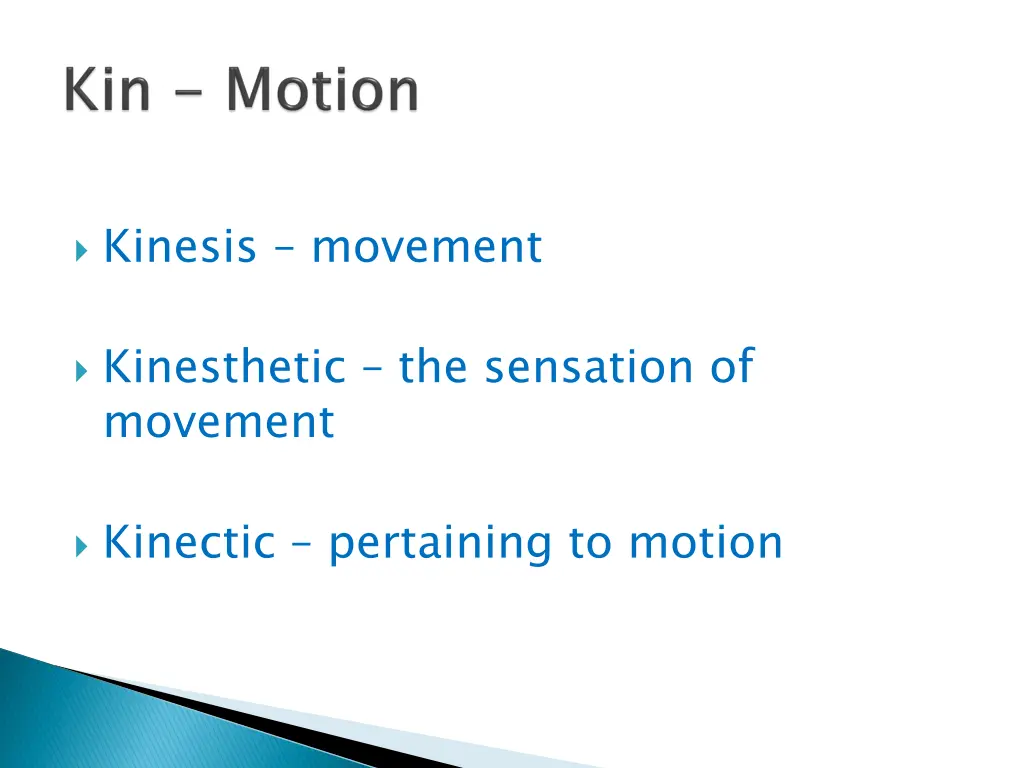 kinesis movement