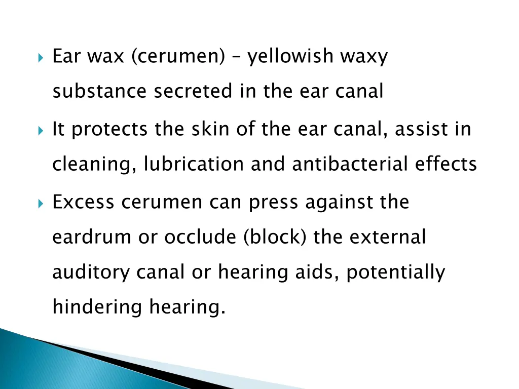 ear wax cerumen yellowish waxy substance secreted