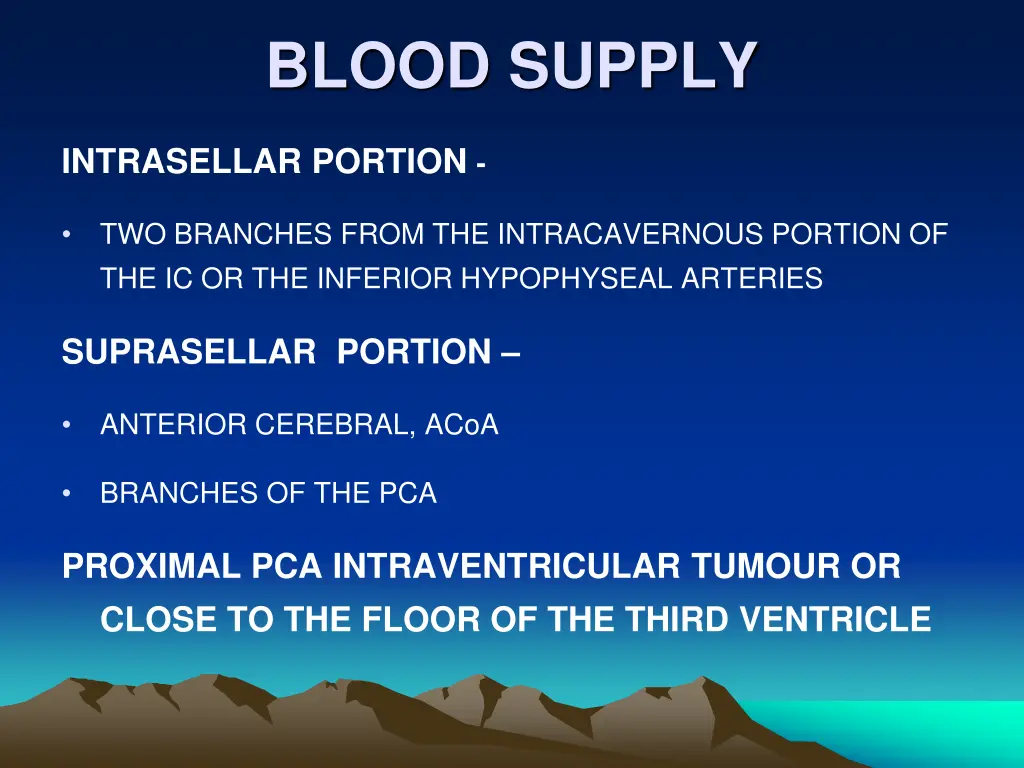 blood supply