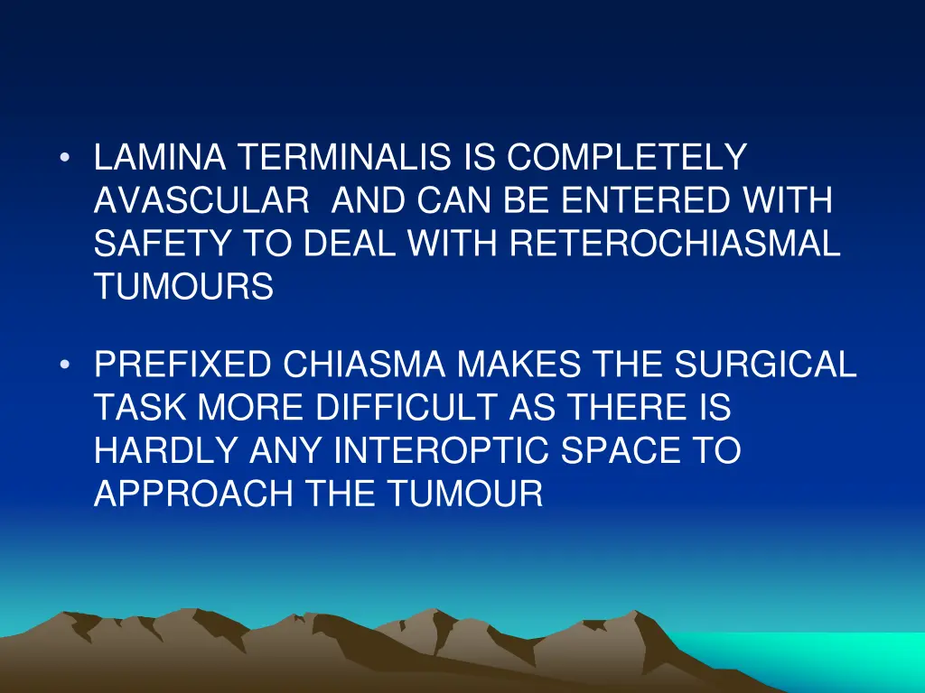 lamina terminalis is completely avascular