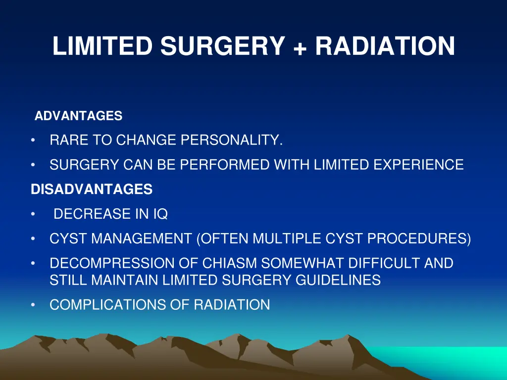 limited surgery radiation 1