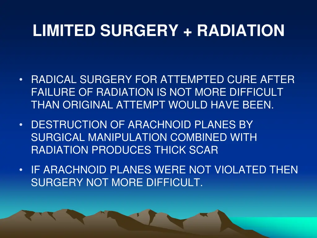 limited surgery radiation 2