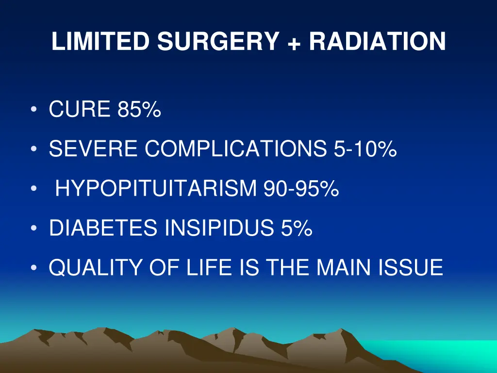 limited surgery radiation