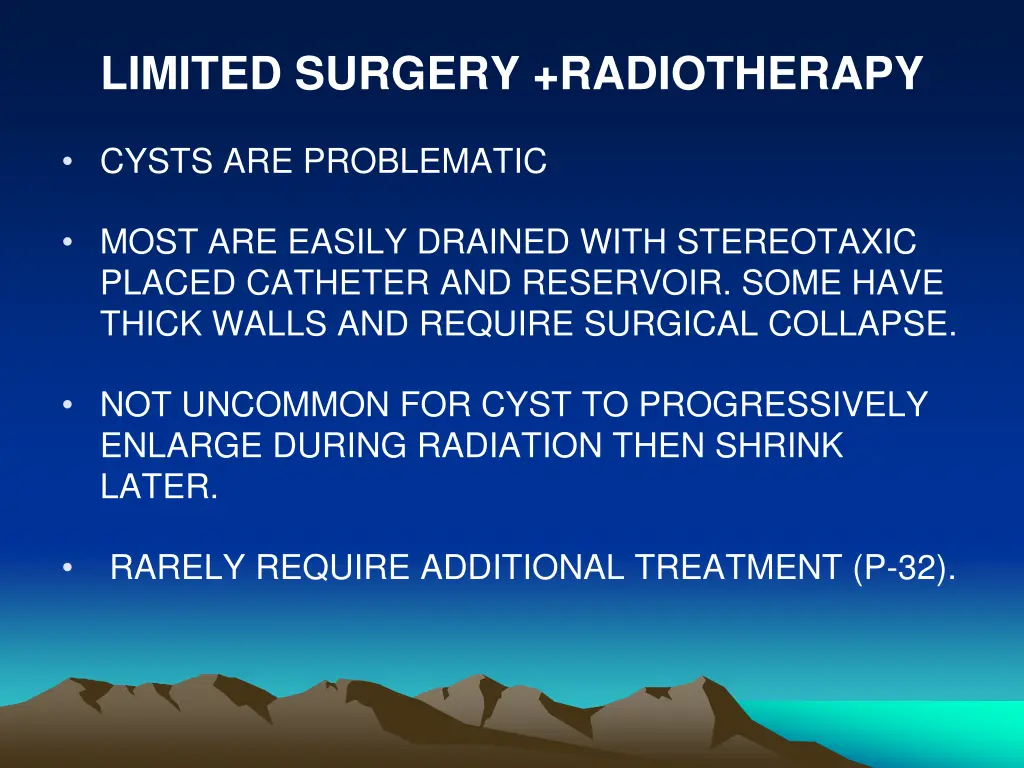 limited surgery radiotherapy