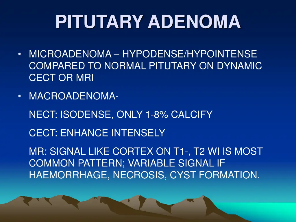 pitutary adenoma