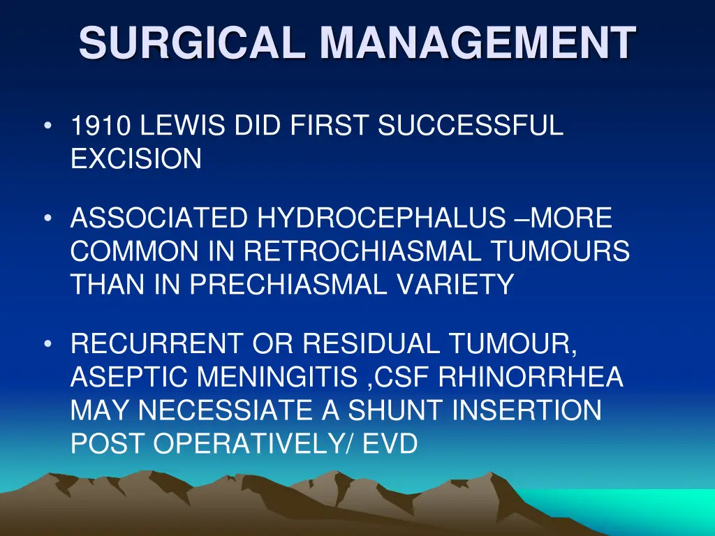 surgical management