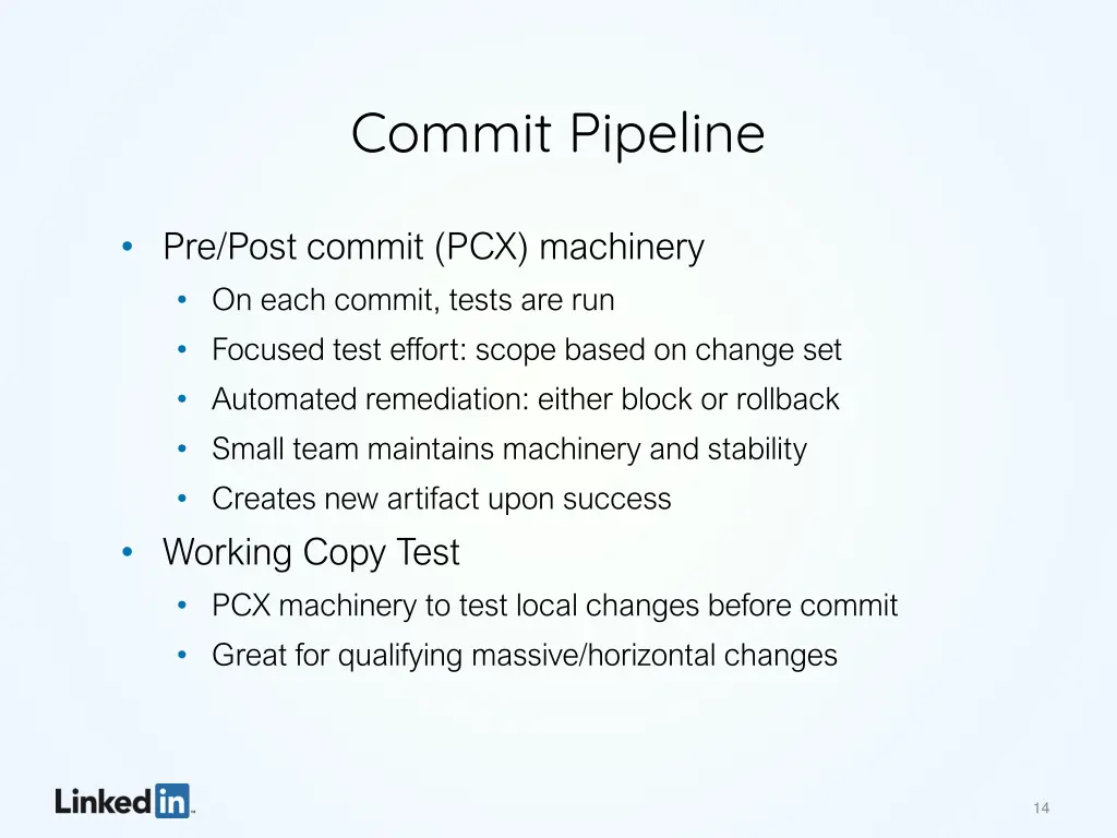 commit pipeline