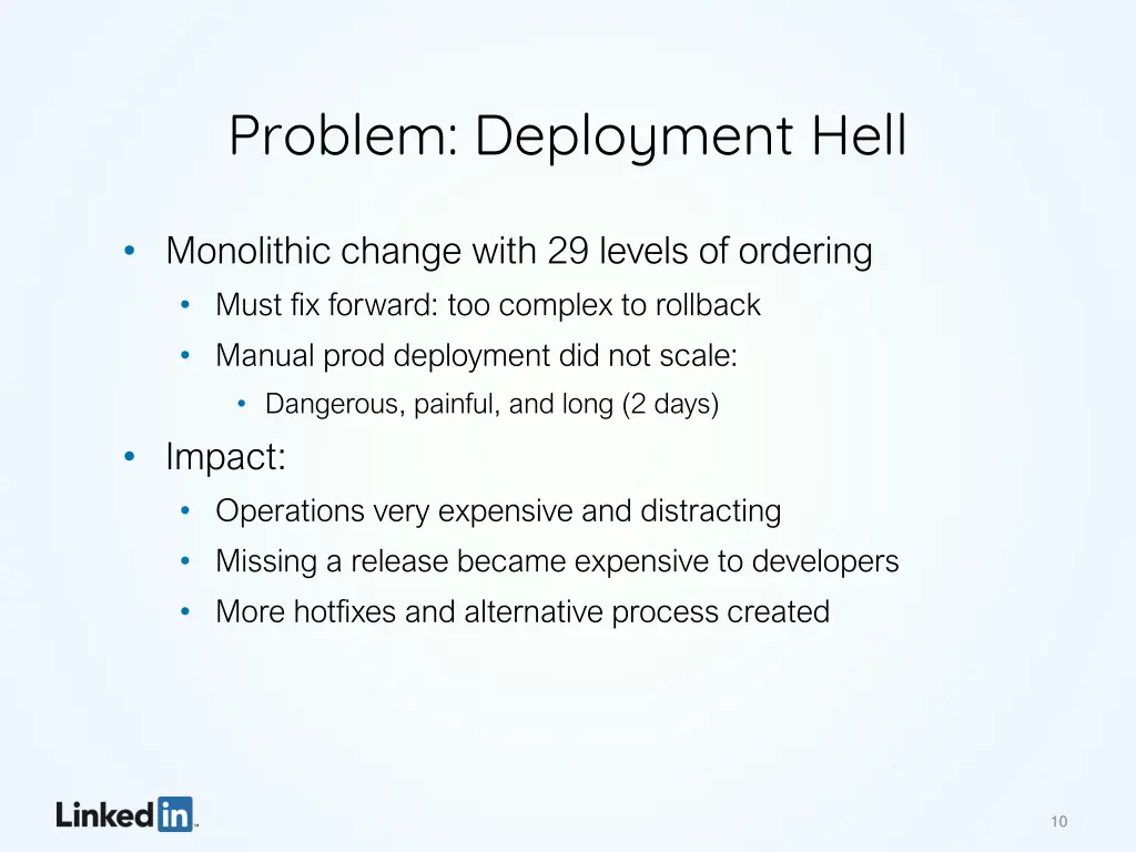 problem deployment hell