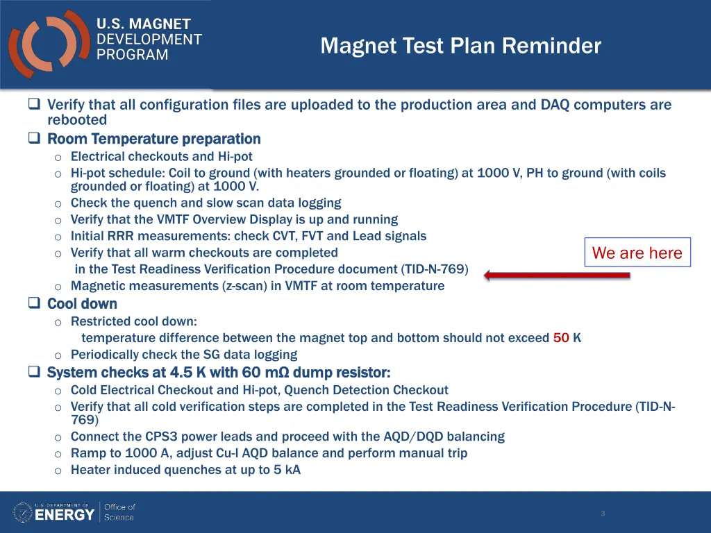 magnet test plan reminder