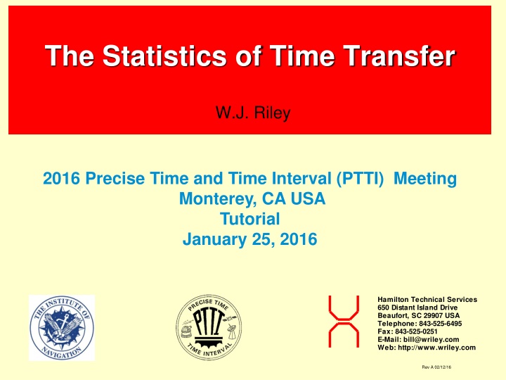 the statistics of time transfer