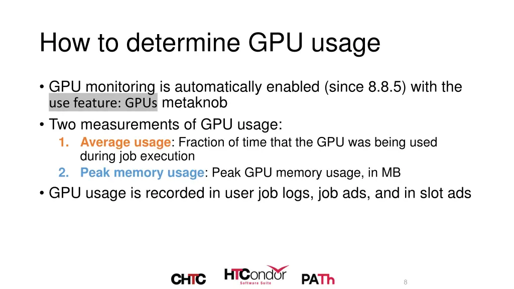 how to determine gpu usage