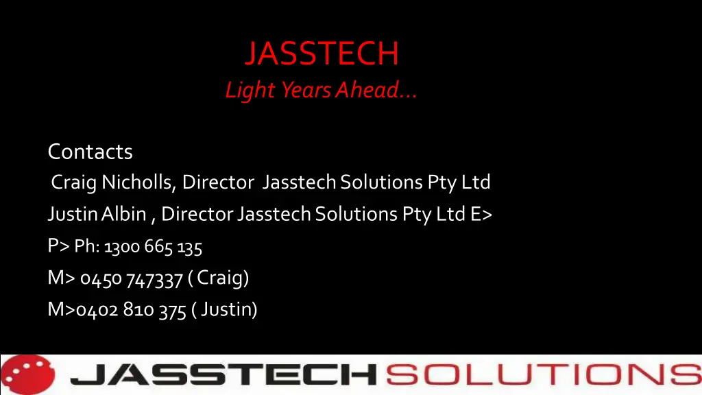 jasstech light yearsahead