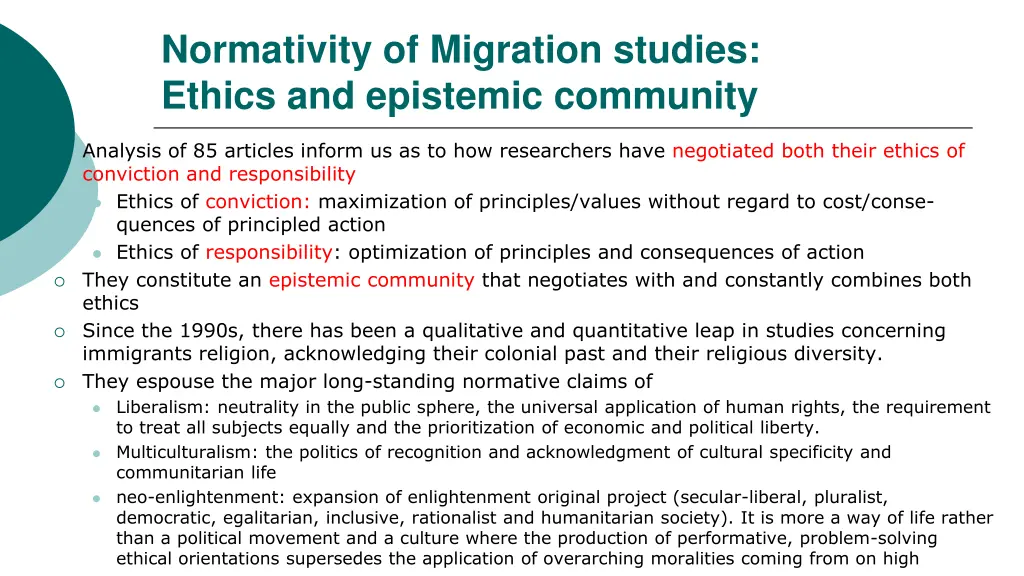 normativity of migration studies ethics