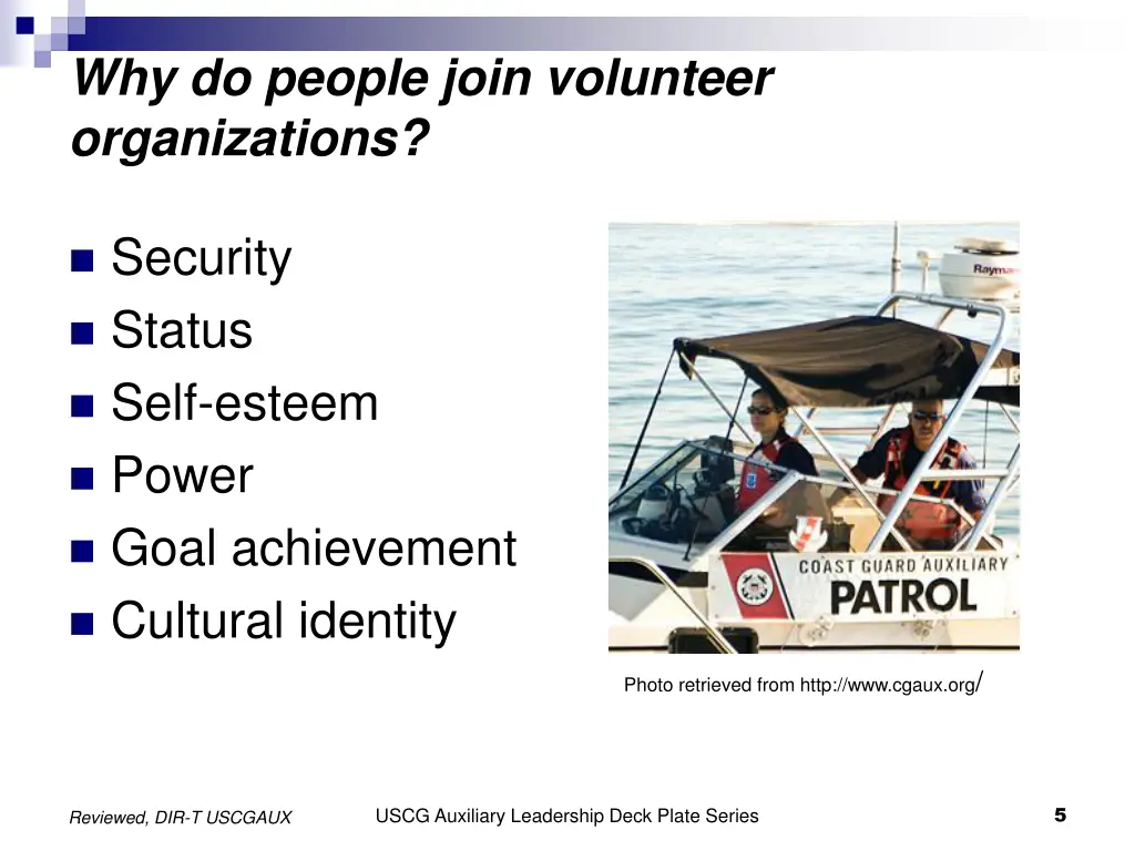 why do people join volunteer organizations