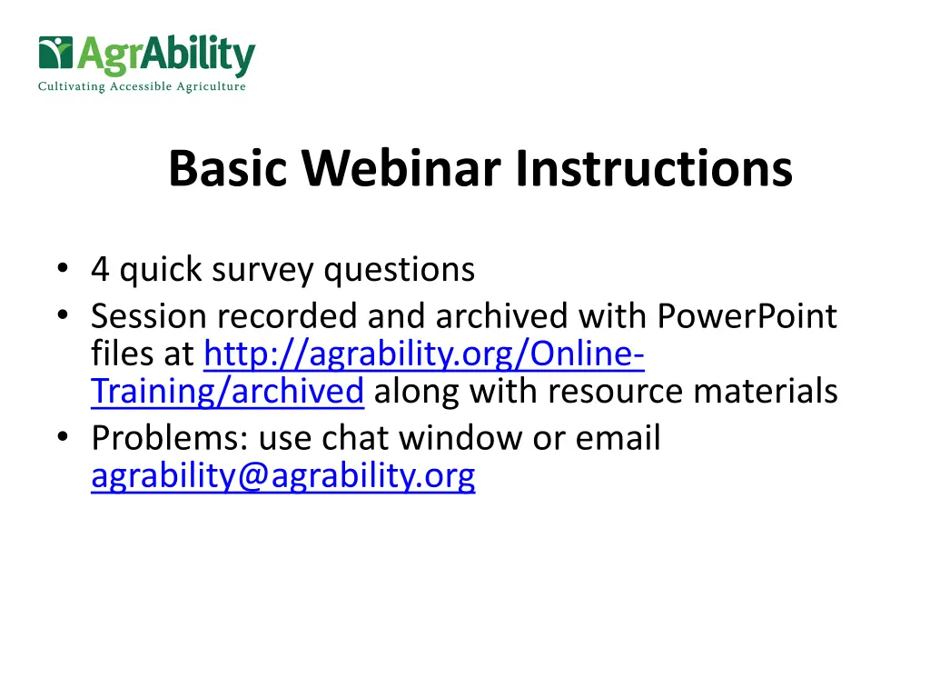 basic webinar instructions 1