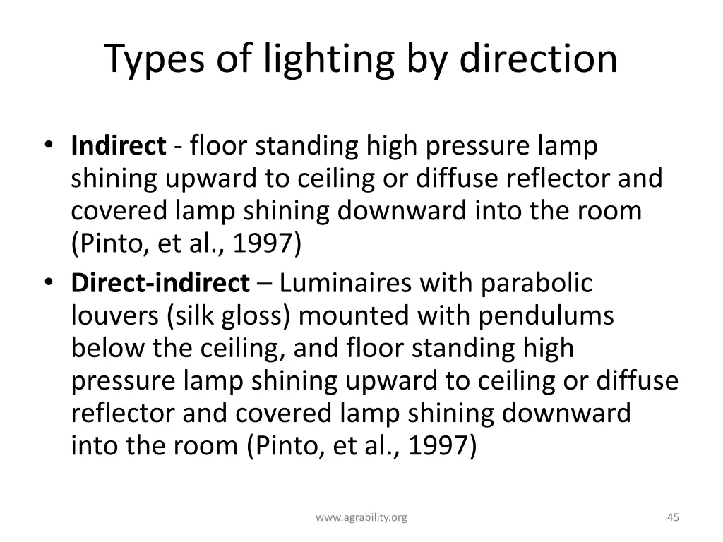 types of lighting by direction 1