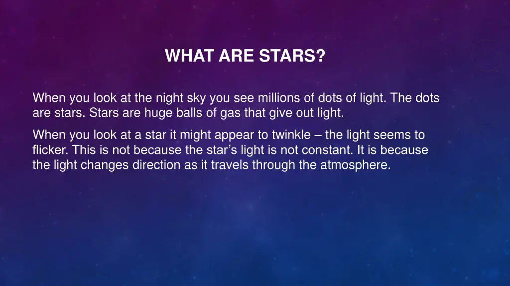 what are stars