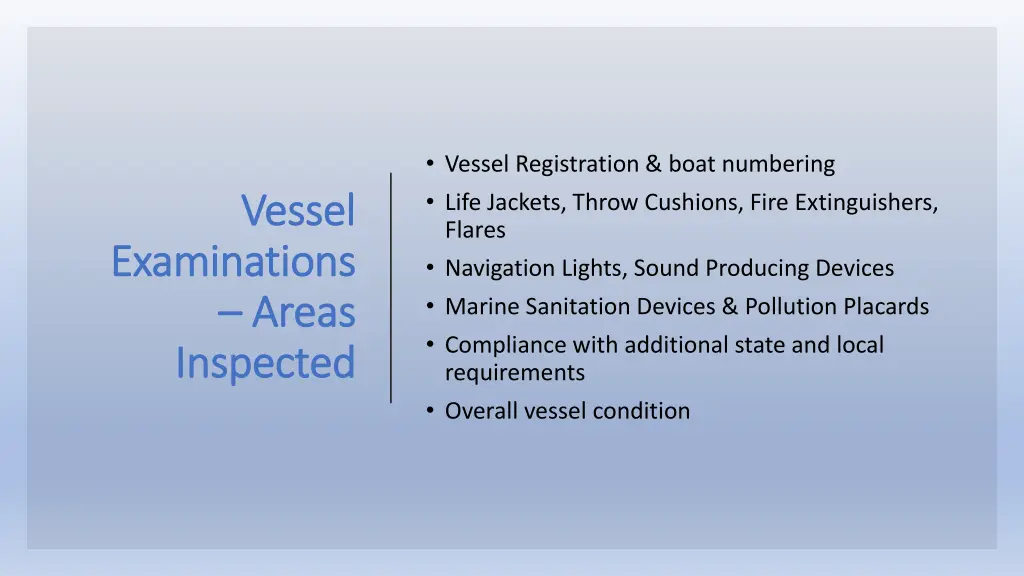 vessel registration boat numbering life jackets