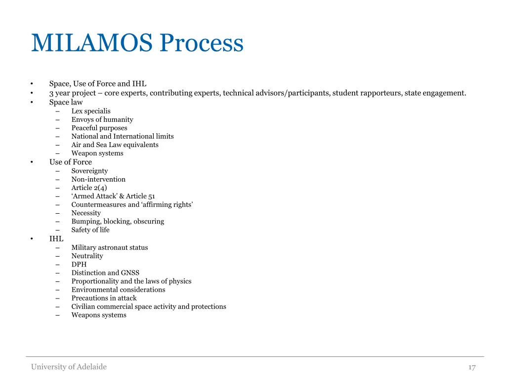 milamos process