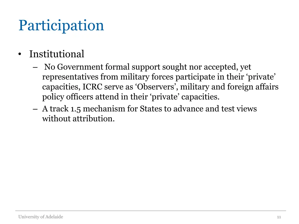 participation