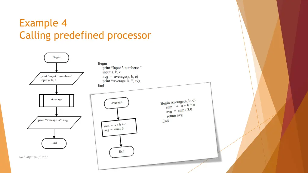 example 4 calling predefined processor