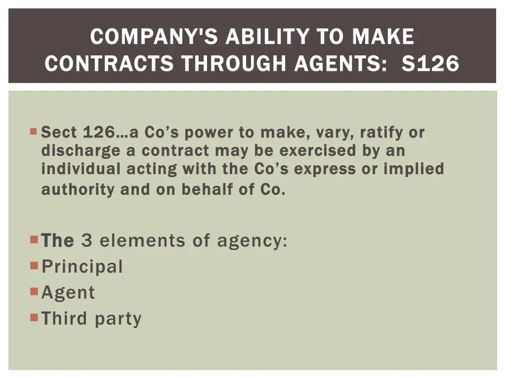 company s ability to make company s ability