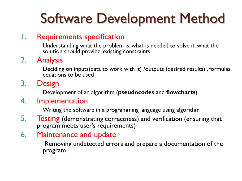 software development method