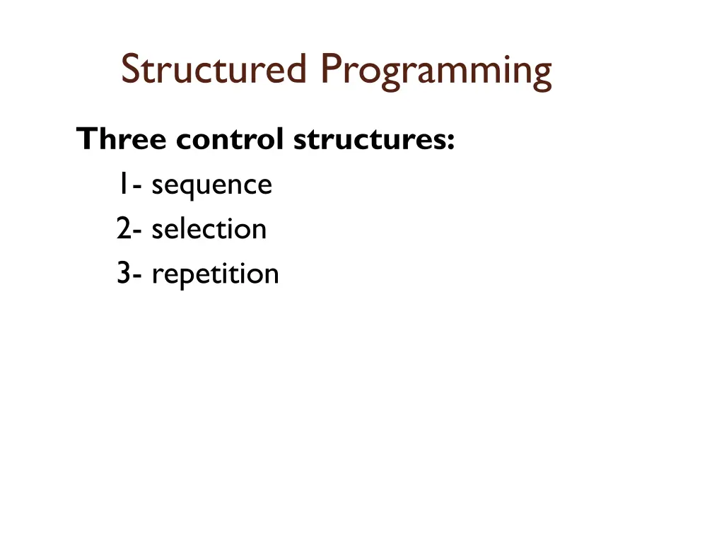 structured programming