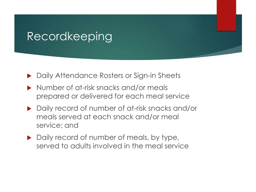 recordkeeping