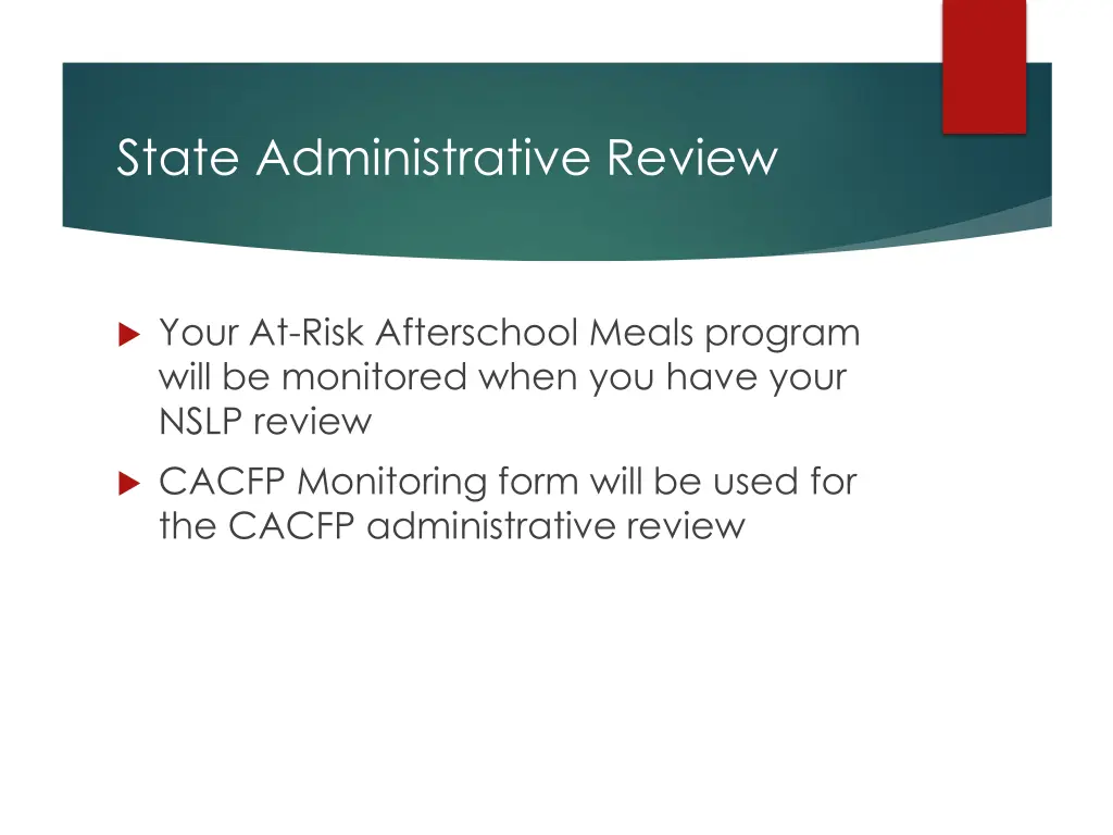 state administrative review